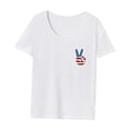 thumbnail image 3 of Camiseta para Mujer Verano Casual Ropa Deportiva Disfraz Tops de Verano para Viajes de Compras SG, 3 of 7