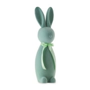 Way to Celebrate Easter Flocked Bunny Decor, Mint, 27"