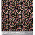 thumbnail image 1 of Soimoi Poly Georgette Fabric Leaves & Floral Artistic Print Sewing Fabric Yard 42 Inch Wide, 1 of 1