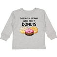thumbnail image 3 of Inktastic Just Skip to the Part Where There's Donuts Boys or Girls Long Sleeve Toddler T-Shirt, 3 of 5