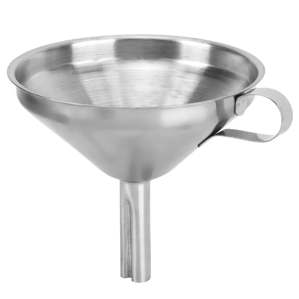 LYUMO Funnel, Portable Kitchen Stainless Steel Liquid Oil Funnel with