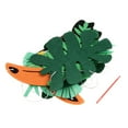 thumbnail image 4 of Toucan Tropical Leaves Felt Jungle Tiki Berach Party Decor, 4 of 8
