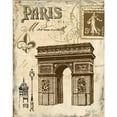 thumbnail image 3 of Gorham, Gregory 12x14 Black Modern Framed Museum Art Print Titled - Paris Collage II, 3 of 5