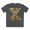 Charcoal, variant on Letter X Graphic Design Tee Unisex 100 Cotton With Antique Gold Letters Artwork T-Shirt