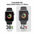 thumbnail image 4 of PZOZ Compatible for Apple Watch Series 3 / Series 2 Case with Screen Protector 38mm Accessories Slim Guard Thin Bumper Full Coverage Matte Hard Cover Defense Edge for iWatch Women Men GPS (Pink), 4 of 4