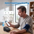 thumbnail image 3 of Bluetooth Blood Pressure Monitor for Home Use & Upper Arm Blood Pressure Cuff - BP Machine with 2x120 Reading Memory Adjustable Arm Cuff 8.6"-16.5" - Compatible for iOS & Android Devices, 3 of 7