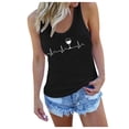thumbnail image 2 of ibuvkizy Tank Tops for Women 2025 Cute Summer Tops for Women,Women Plus Size Summer Print Sleeveless Casual T-shirt Tank,Gifts for Women, 2 of 5