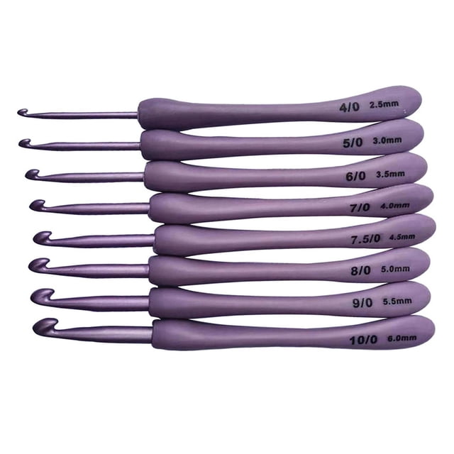 GUOOL Ensemble de 8 Pcs Crochets Ergonomiques pour Couture DIY