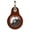 Brown, variant on Genuine Leather Airtag Holder Suitable for Apple Airtag Keychain Leather, Small Air Tag Holder with Key Rings, Protective Airtag Case Cover Accessories