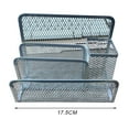 thumbnail image 6 of Sioweci 3-Tier Desktop Stacking File Holder Black Metal Mesh Mail Organizer Letter Holder Reinforced Design Space-Saving File Storage Rack for Desk Countertop Kitchen Black, 6 of 13