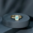thumbnail image 3 of Rosec Jewels Natural Ethiopian Opal Emerald Cut Engagement Ring - 6X8 mm - Opal Diamond Ring - AAA Quality - With Jewelry Box, 10K Yellow Gold, US 9.50, 3 of 9