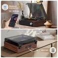 thumbnail image 4 of Reproductor de discos de vinilo Bluetooth THINKYA Hi-Fi con altavoces, 4 of 9
