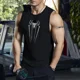 thumbnail image 2 of Camiseta deportiva informal de tendencia diaria para hombre, novedad de verano de 2024, de secado rápido, transpirable, holgada, sin mangas, para entrenamiento físico, 2 of 5