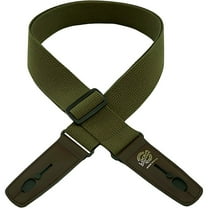 Lock-It Straps Cotton 2" Locking Guitar Strap Olive