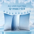 thumbnail image 3 of ALANDA Gradient Cooling Pillow Cases, Arc-Chill Q-max＞0.5 Breathable Soft & Stretch Cooling Pillowcases with Zipper, 2 Pack 20"x30", 3 of 9