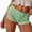 Mint Green, variant on Women's Split Side Hot Shorts Solid Color, Sexy High Cut Denim Shorts, Stretchy Booty Shorts, Fashion Summer Hot Pants with Thigh Slit ,Black L