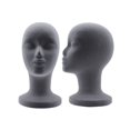 thumbnail image 1 of Fashionable Mannequin Foam Female Head for Wig Eyeglass Stand Rack (Grey), 1 of 6