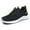 Black, variant on Womens Sneakers Breathable Mesh lightweight Lace-up Woman Running Athletic Tennis Walking Shoes Pink Size 8