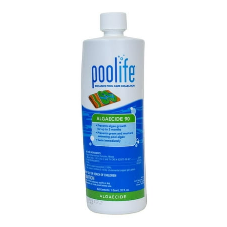Algaecide 90 (1 qt), Use against green, mustard and other swimming pool algae By POOLIFE from (Best Algaecide For Mustard Algae)