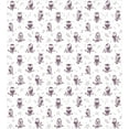thumbnail image 3 of Ambesonne Animal Duvet Cover Sets, Owls on the Branch, 2-Queen, Eggplant and White, 3 of 7