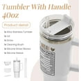 thumbnail image 2 of Mom Gifts for Women Mom Nutrition Facts Tumbler Stainless Steel 40oz with Handle Insulated Travel Cup Best Mom Ever Coffee Cup, Mother''s Day Christmas Birthday Gifts from Son Daughter, 2 of 6