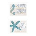 thumbnail image 3 of Mermaid Kisses Starfish Wishes by Kate Sherrill Print Wall Art Wood Multi-Color, 3 of 5