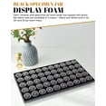 thumbnail image 4 of Novel Box 3 Black & 2 White Foam Sheets 14.5X7.8X0.75 with 250 Gem Jars - Jewelry Display Trays, 4 of 7