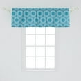 thumbnail image 2 of Ambesonne Aqua Window Valance, Greek Meander Mosaic Tile, 54" X 18", Blue Green White, 2 of 3
