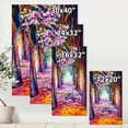 thumbnail image 4 of Designart ' Pink Flowering Colorful Spring Forest ' Lake House Canvas Wall Art Print, 4 of 4