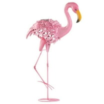 Home Decorative Solar Lighted Flamingo Yard Art - Leaning
