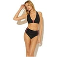 thumbnail image 3 of Bleu Rod Beattie Women's Shirred Bikini Swim Bottom Black Size 10, 3 of 3