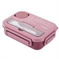 thumbnail image 1 of Lonchera Portátil con Compartimentos para Estudiantes, Lonchera Bento para Oficina, con Tenedor y Cuchara, Recipiente para Almacenar Alimentos en Microondas B, 1 of 5