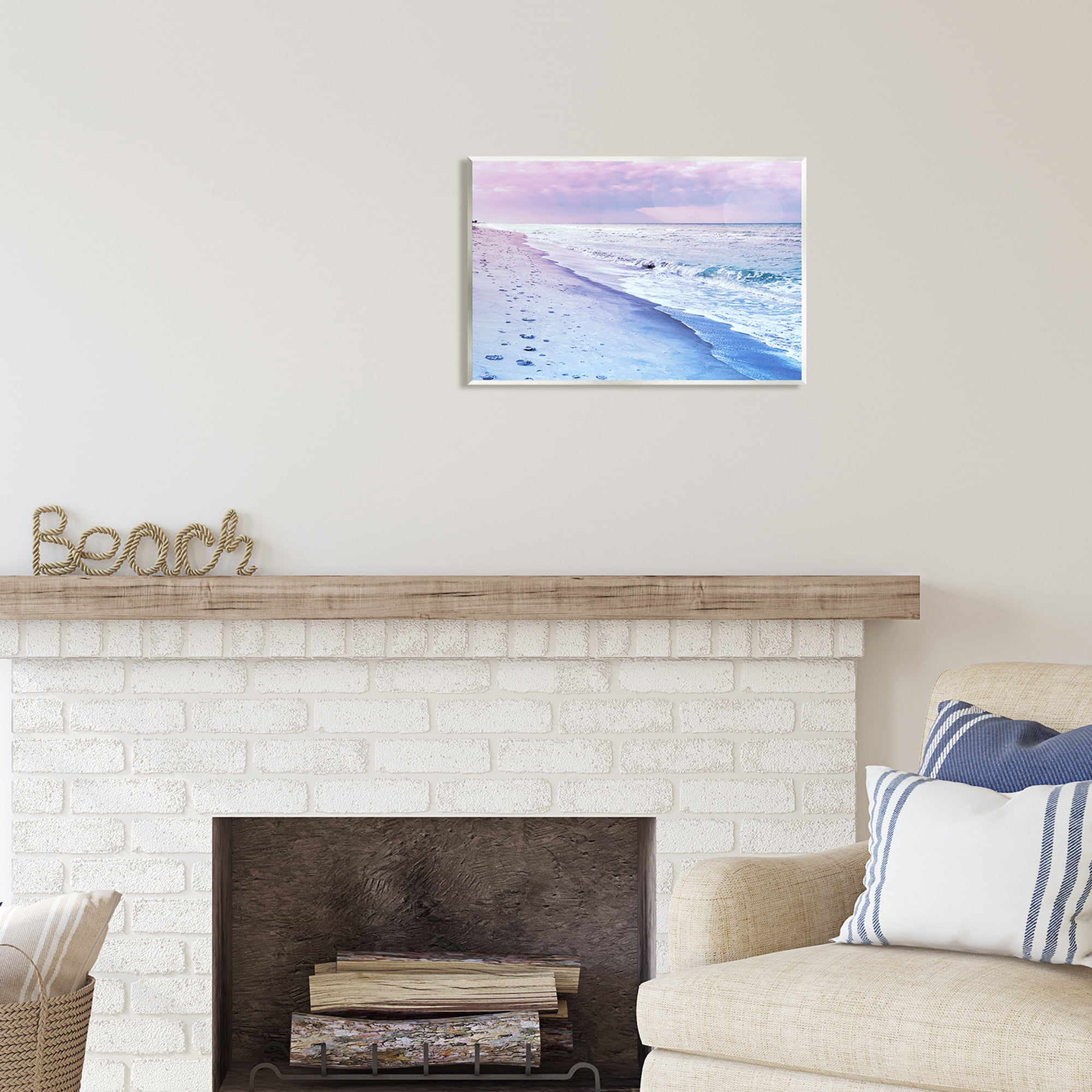 Stupell Industries Dawn Break Shoreline Nature Photography Unframed Art Print Wall Art, 19 x 13