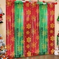 thumbnail image 5 of Christmas Party Decorations - 2 Pack Foil Fringe Curtains 3.3 X 6.6 ft Snowflake Tinsel Streamers Photo Backdrop for New Year Christmas, Ugly Sweater Party Decor, 5 of 6