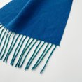 thumbnail image 6 of Calvin & Olivia Ultra-Soft Comfort Feel Unisex Winter Solid Plain Scarves Wool Feel Classic Super Soft Luxurious Scarf Two Tone Green Tuqroprise, 6 of 6