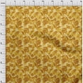 thumbnail image 3 of oneOone Georgette Viscose Yellow Fabric Florals Sewing Craft Projects Fabric Prints By Yard 42 Inch Wide-DF8, 3 of 4