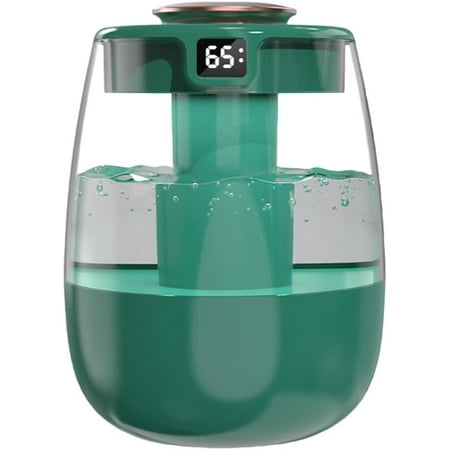 

HYKE Double Spray Humidier 1L Silent USB Digital Display Humidier with 2 Mist Modes & Night Light for Car Ofce Home Room