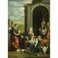 thumbnail image 2 of Benvenuto Tisi 11x14 Gold Ornate Wood Frame and Double Matted Museum Art Print Titled - The Adoration of the Magi (C. 1530 - C. 1540), 2 of 4