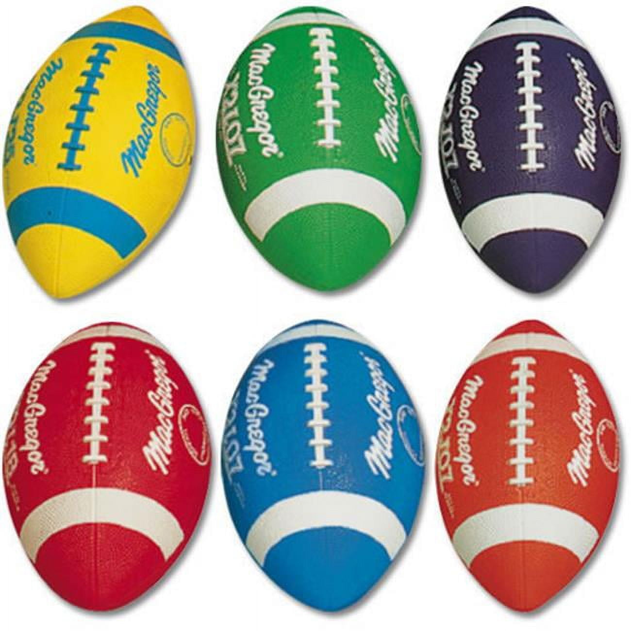 Sport Supply Group Multicolor Footballs Prism Pack Youth - 6 Pack