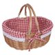 thumbnail image 3 of Cesta de picnic para exteriores con tapa, forro rústico lavable. Cuadros rojos, 3 of 9