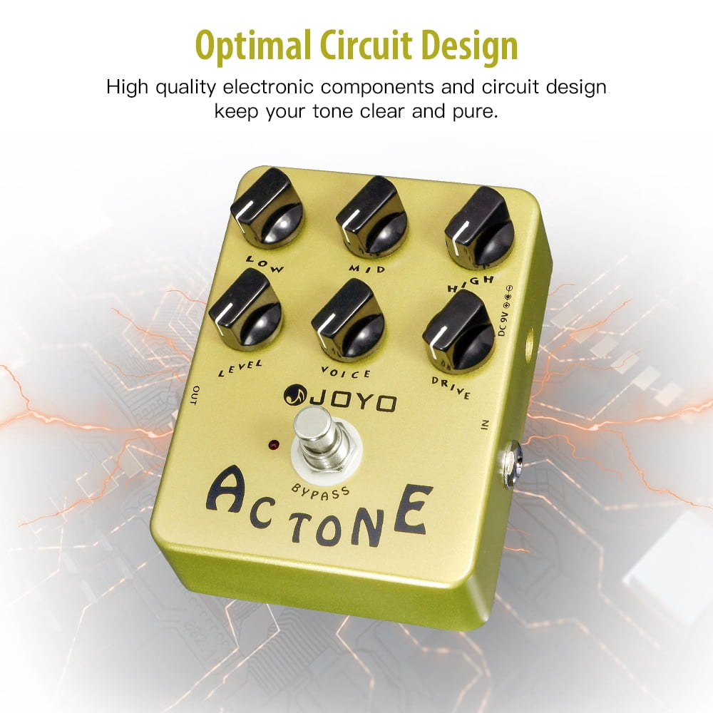 JOYO JF-13 AC Tone Amp Simulator Guitar Effect Pedal Vintage Tube Amplifier British Rock
