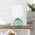 thumbnail image 2 of Maritime Lampe de Table en Corde de Verre Colorée de 14.75 Pouces de Taille Moyenne, 2 of 2