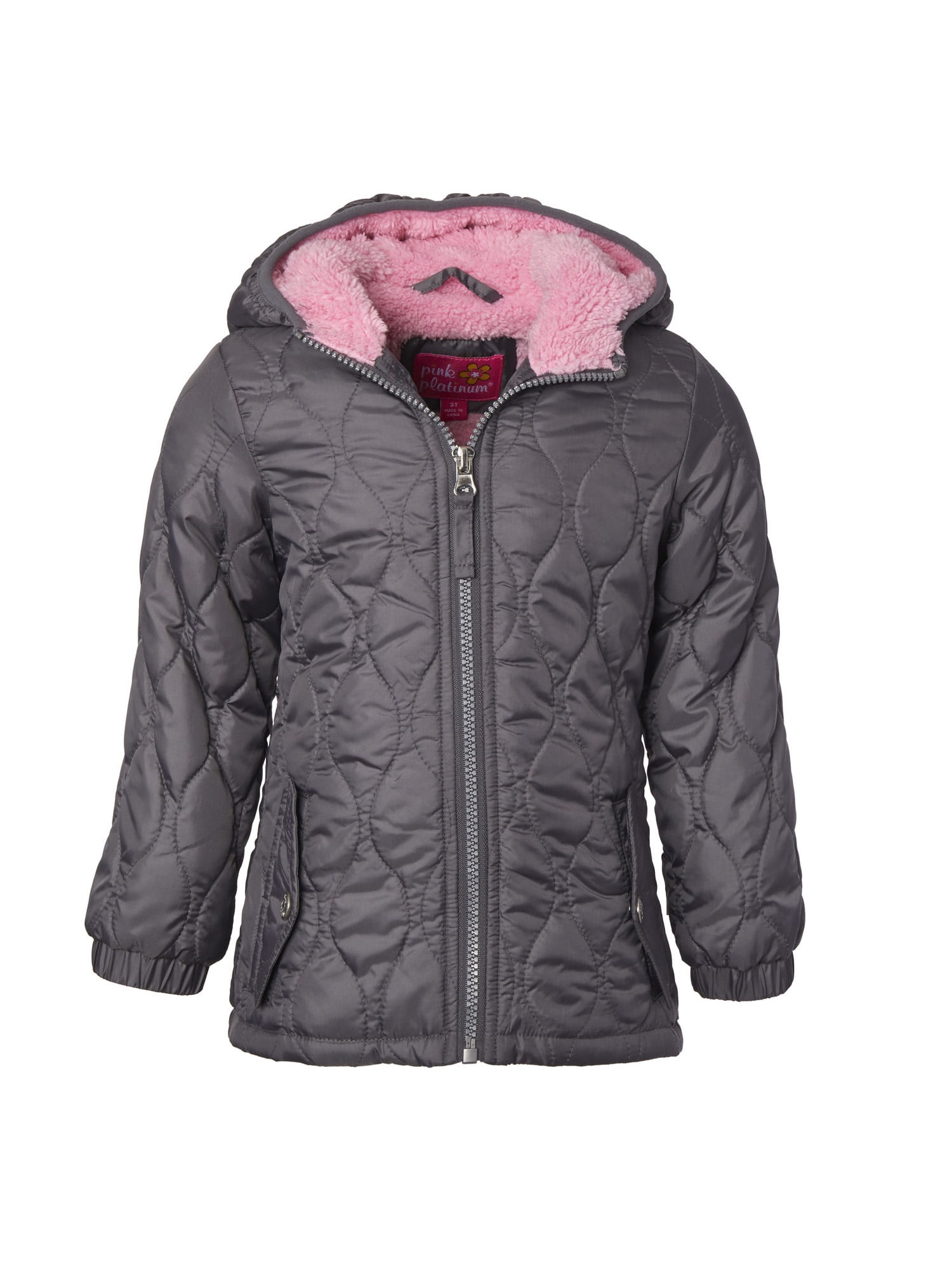 Pink Platinum Quilted jacket with 