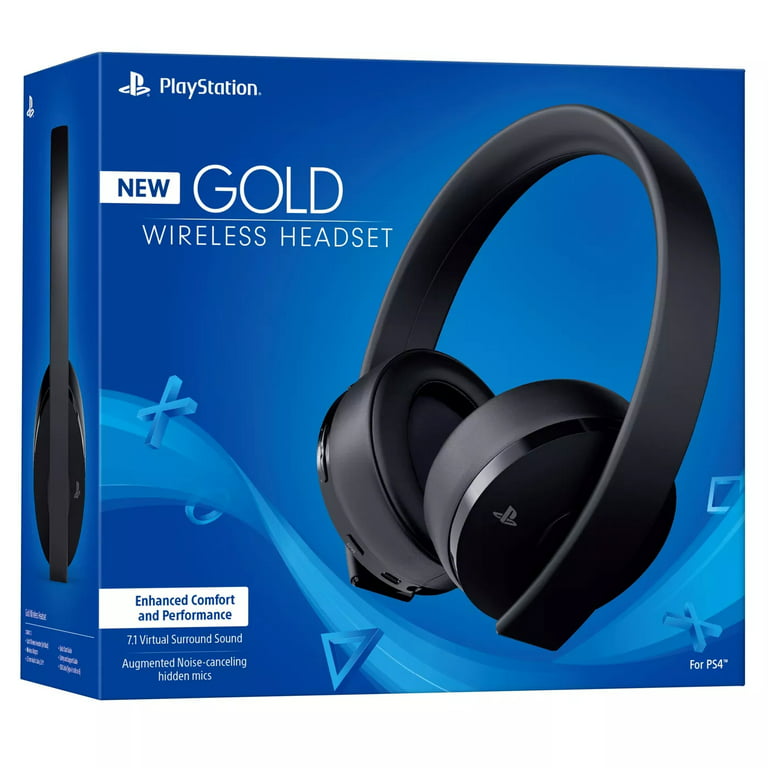Sony PlayStation Gold Wireless Headset Surround Sound PS4 Walmart.com