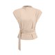 thumbnail image 4 of Camisas de Manga Corta para las Mujeres Casual V-Cuello Plegado Vendaje Suéter Blusa, Ligero Top de Verano, 4 of 6
