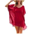 thumbnail image 1 of Argulvti Bikini de Plage pour Femmes, Tenue de Plage Couvre-Maillot à Franges, Robe d'Été pour Dames, 1 of 7
