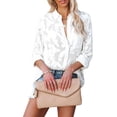 thumbnail image 4 of Blusa de mujer ANGGREK Top de Manga Larga de encaje Transpirable S, 4 of 8