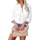 thumbnail image 3 of Blusa con cuello vuelto, blusa de mujer con encaje y cuello vuelto, blusa de mujer con funcionamiento suave, 3 of 8