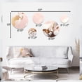 thumbnail image 4 of Designart "Mysterious Marble Pink and Gold I" Abstract Marble Metal Wall Art Set of 5 Piece, 4 of 5