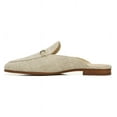 thumbnail image 6 of Sam Edelman Laurna Natural Slip On Almond Toe Golden Accent Fashion Loafers (Natural, 11), 6 of 8